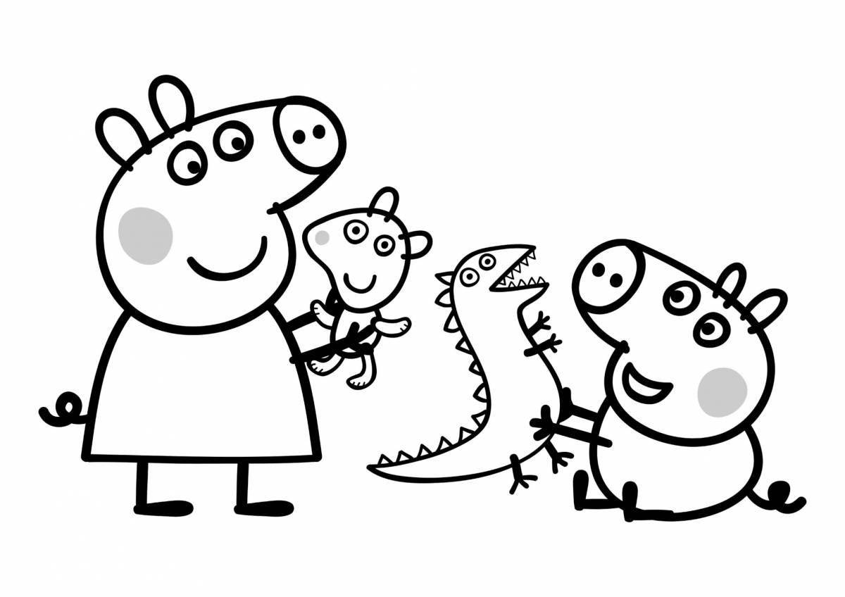 Peppa Pig coloring book for preschoolers