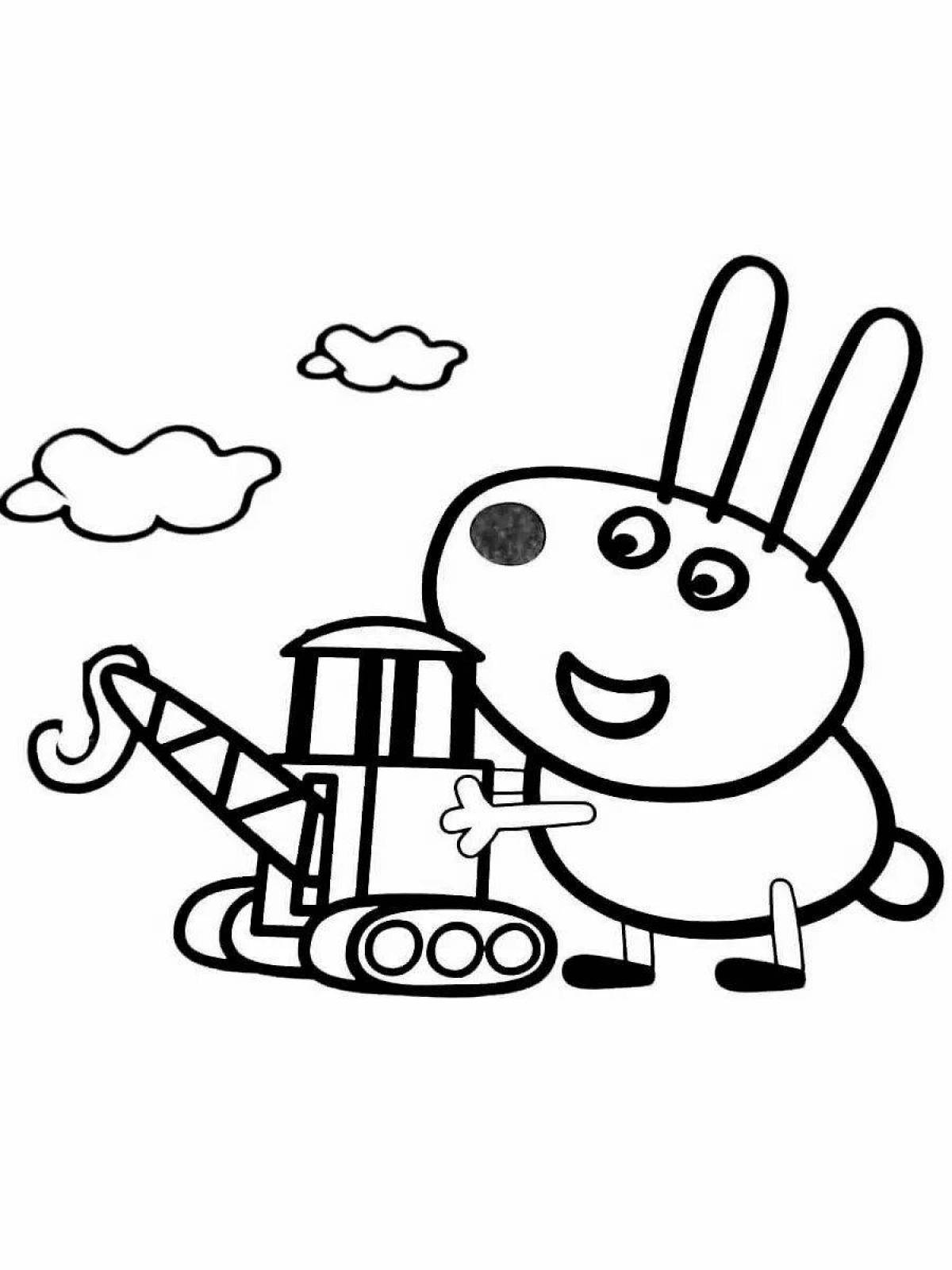 Peppa Pig coloring page for kids