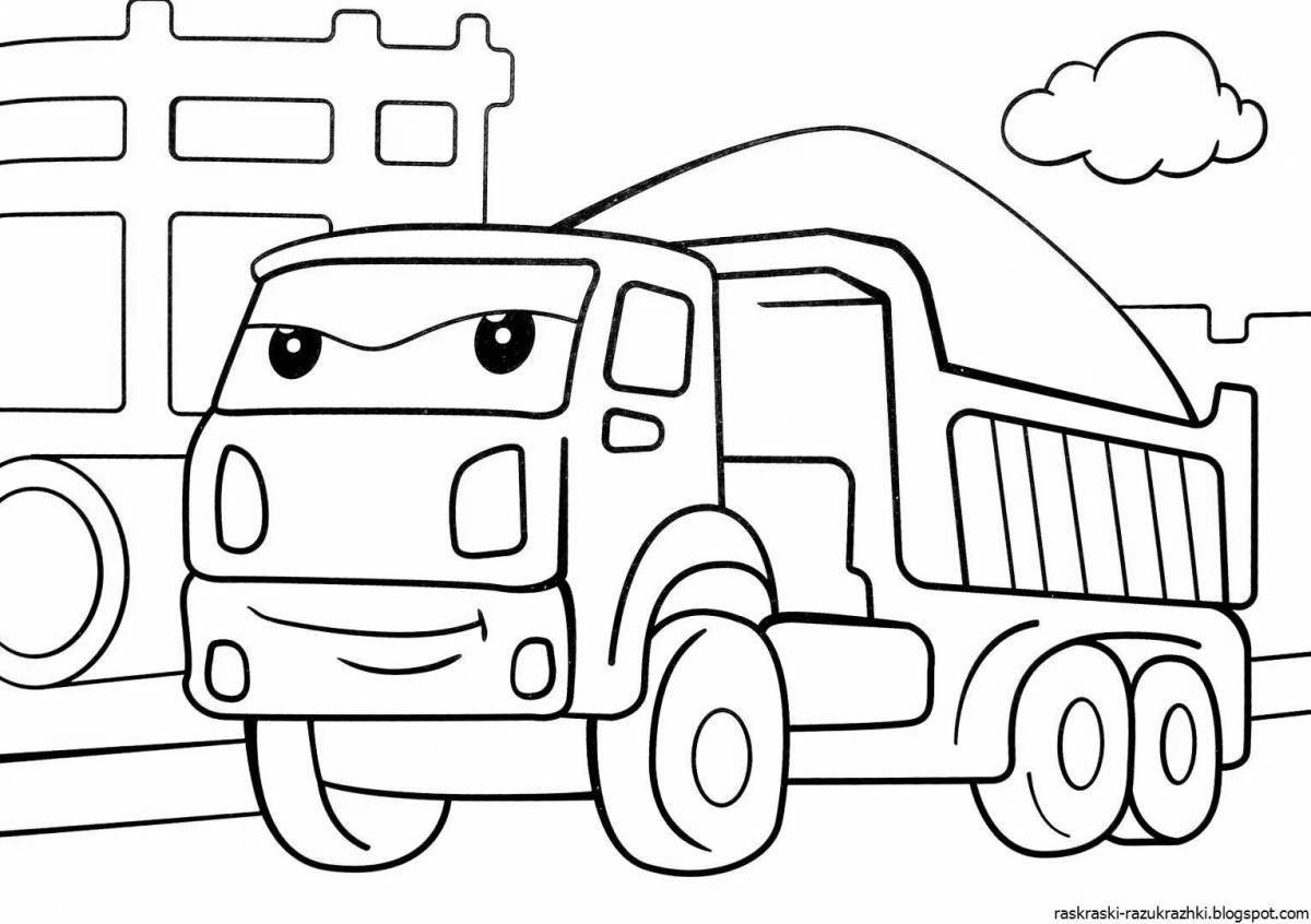 Sweet cars coloring for boys 5-6 years old