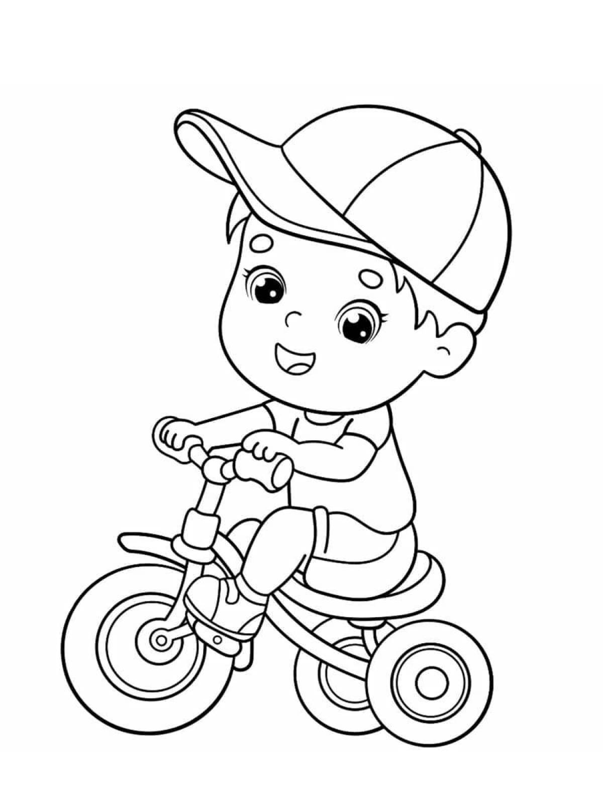 Fun coloring book for boys 4-5 years old
