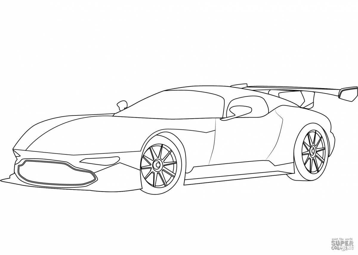 Bugatti luxury car coloring page