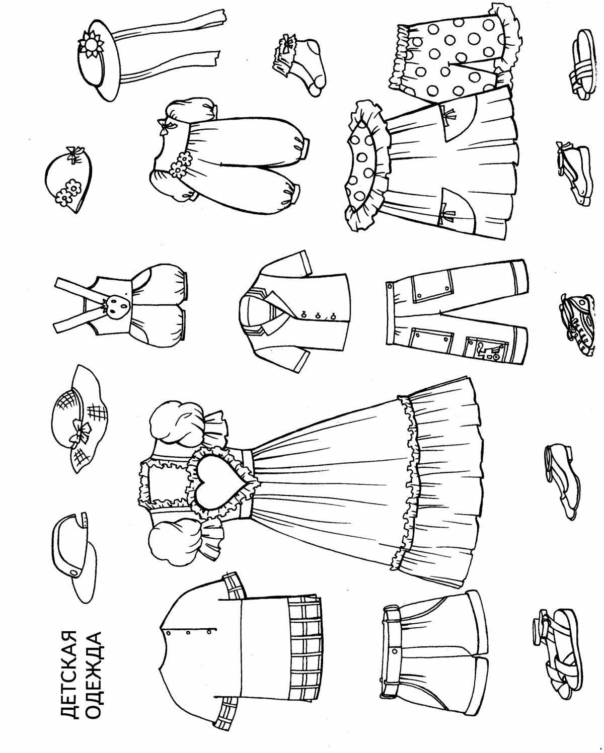 Attractive uti clothing coloring page