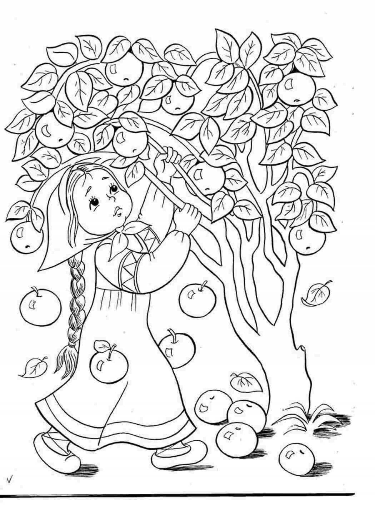 Amazing story coloring book for girls