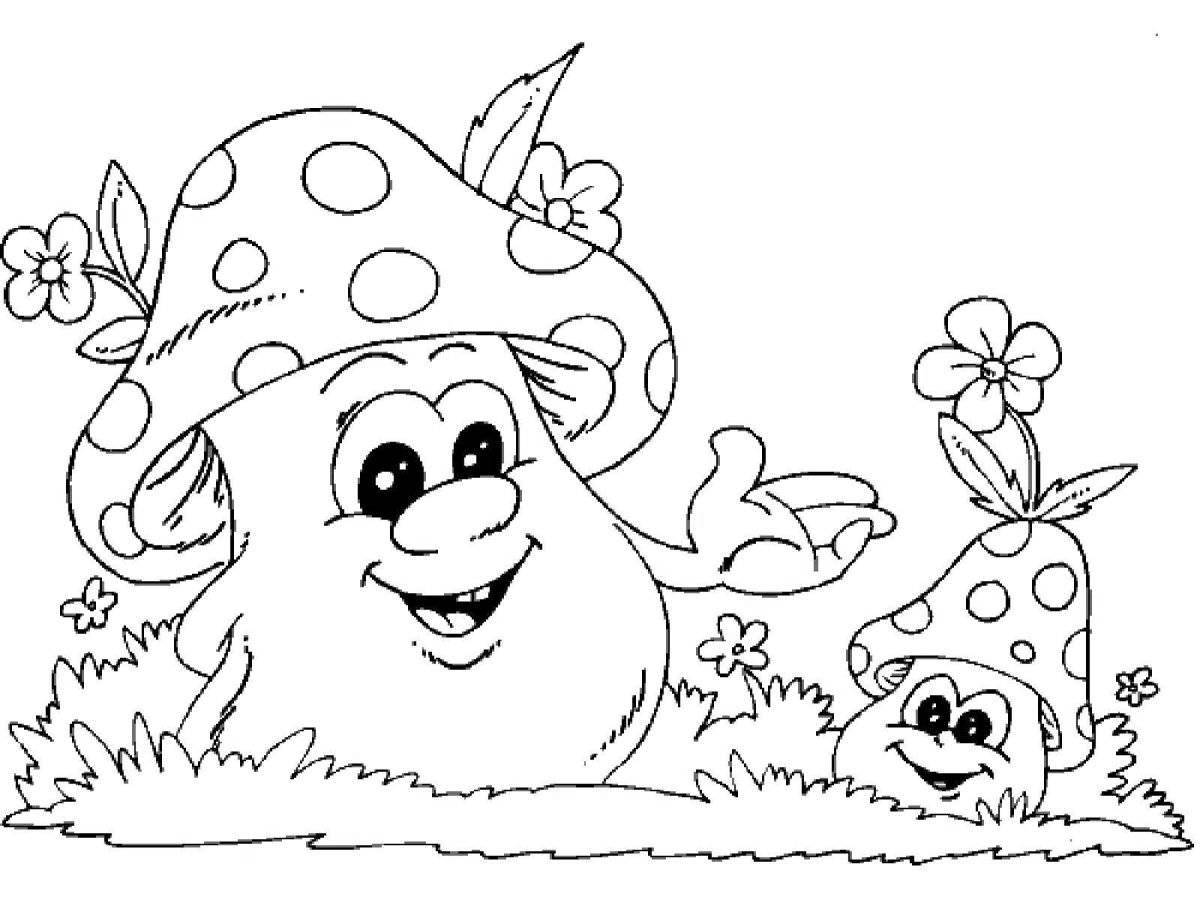 Colorful pound coloring page for kids