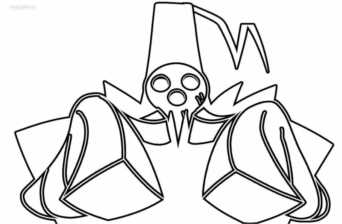 Красочная раскраска горное людоед для детей