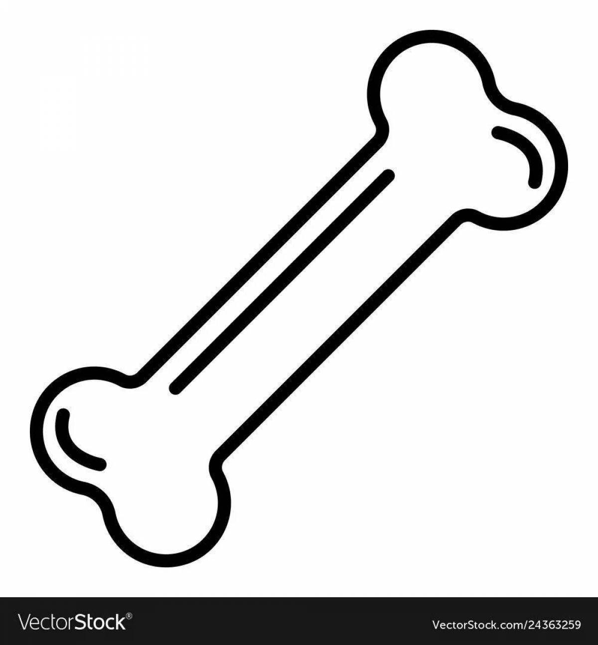 Bright coloring of bones for the little ones