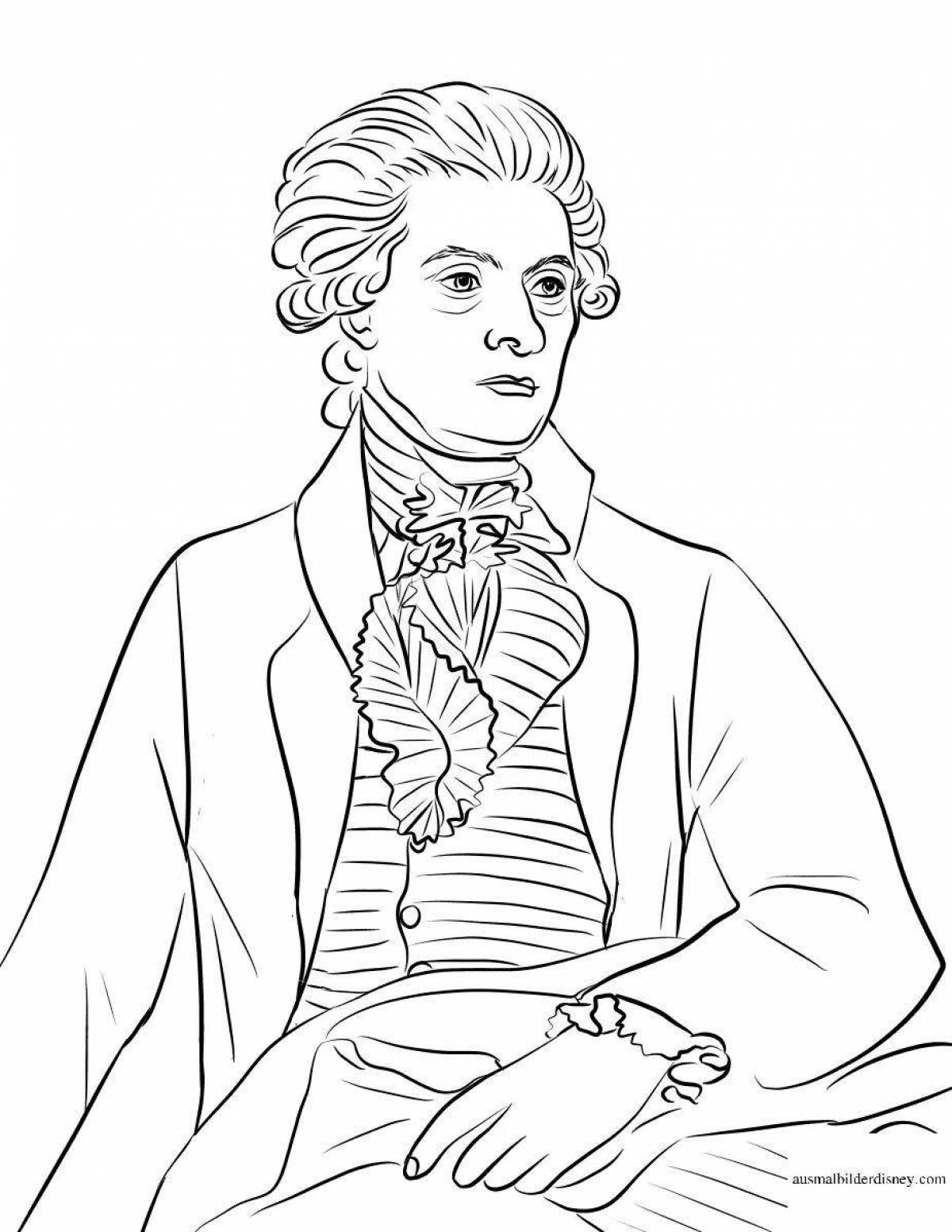 Colorful Suvorov coloring book for children