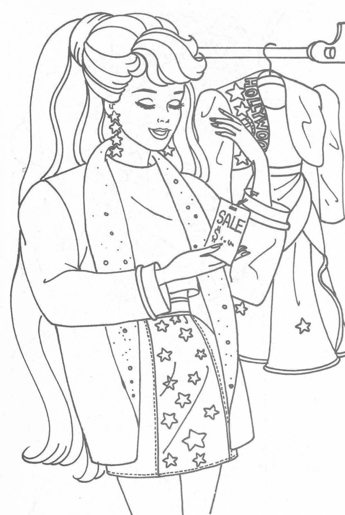 Coloring fashion designer for children