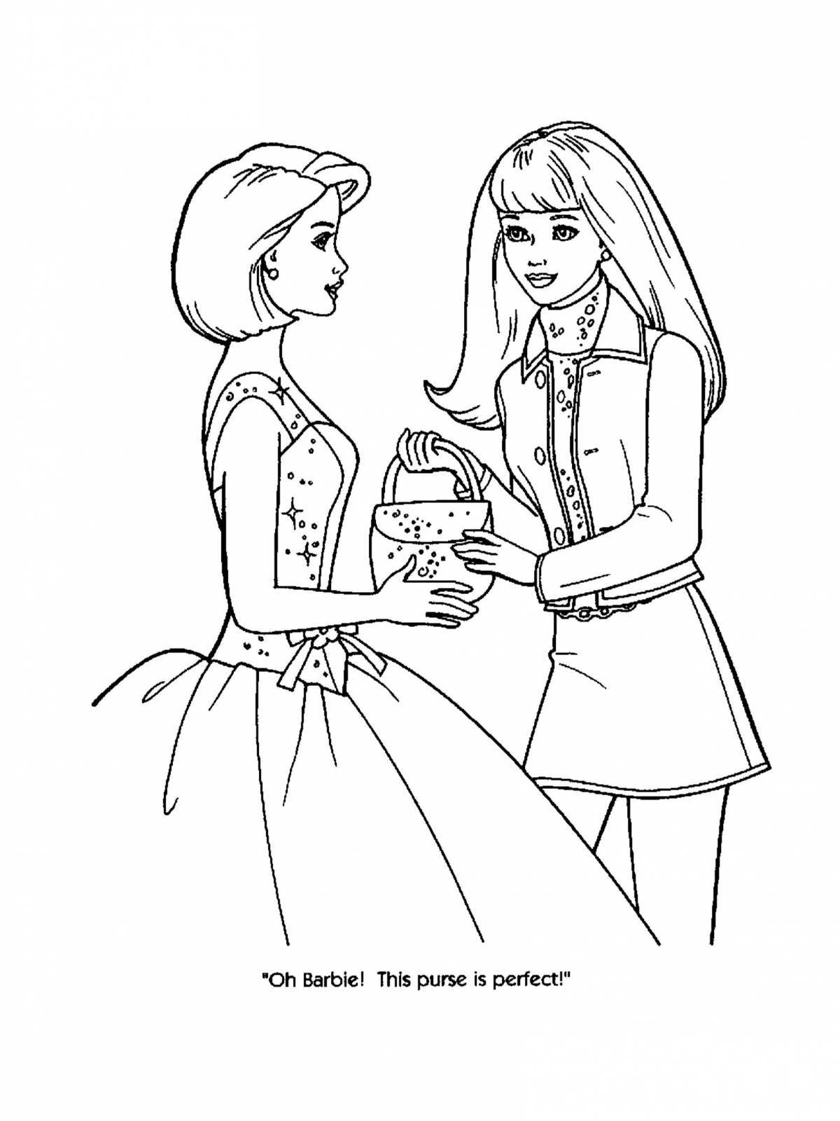 Color-adturious coloring page fashion designer for kids