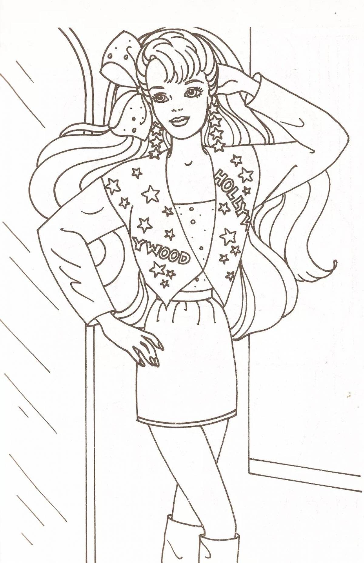 Color glowing coloring fashion designer for kids