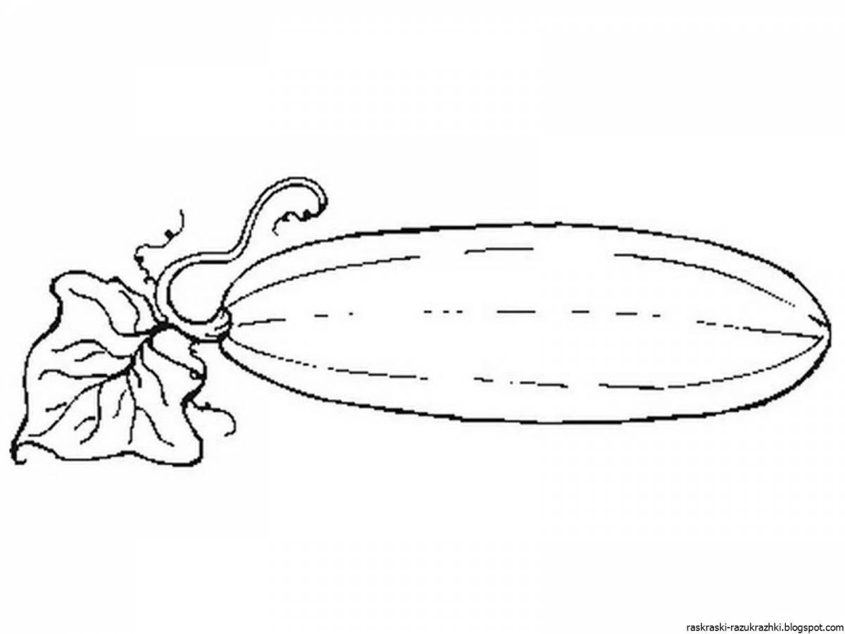 Magic zucchini coloring pages for kids