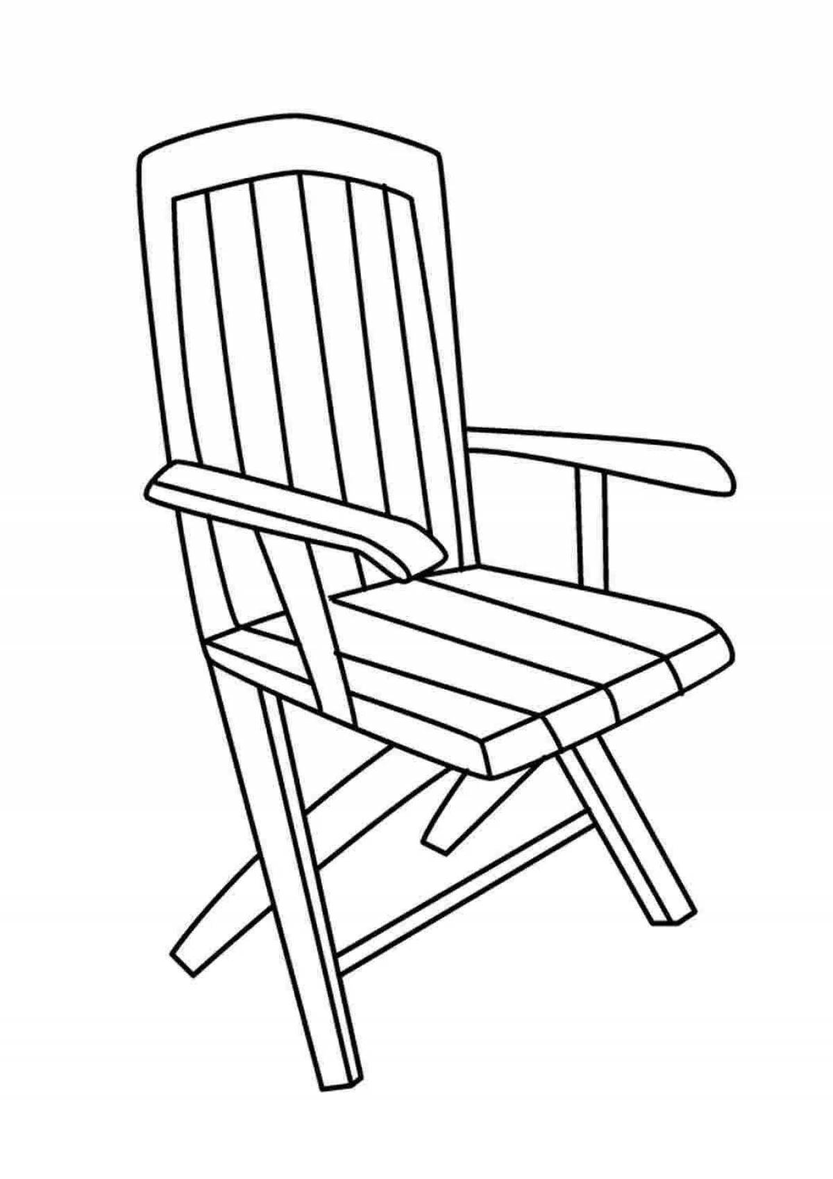 Coloring book funny high chair