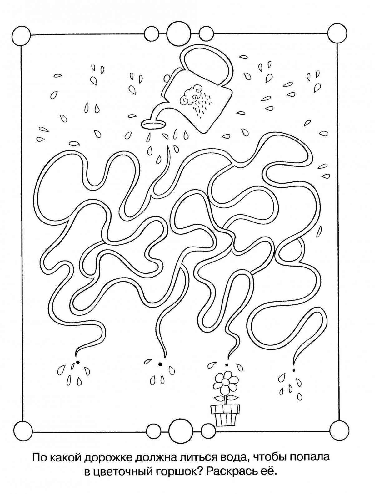 Playful coloring book for kids