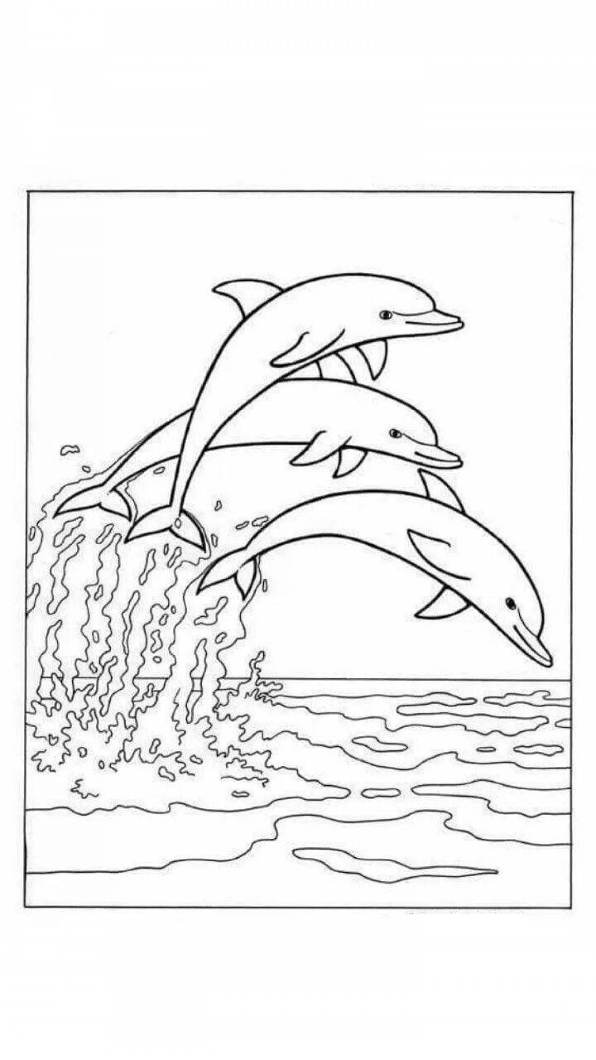 Fabulous ocean coloring page for kids