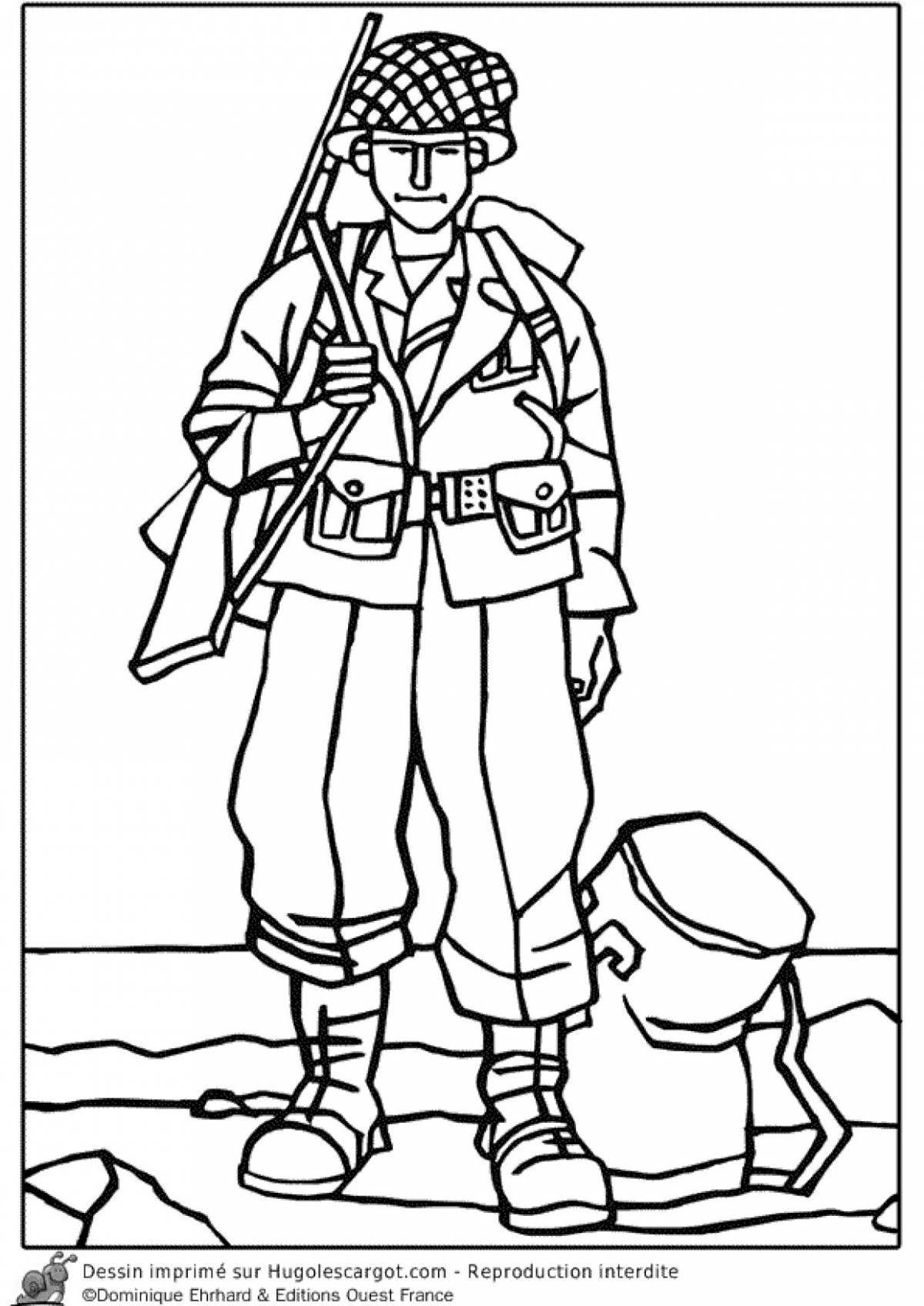 Amazing toy soldier coloring pages for boys