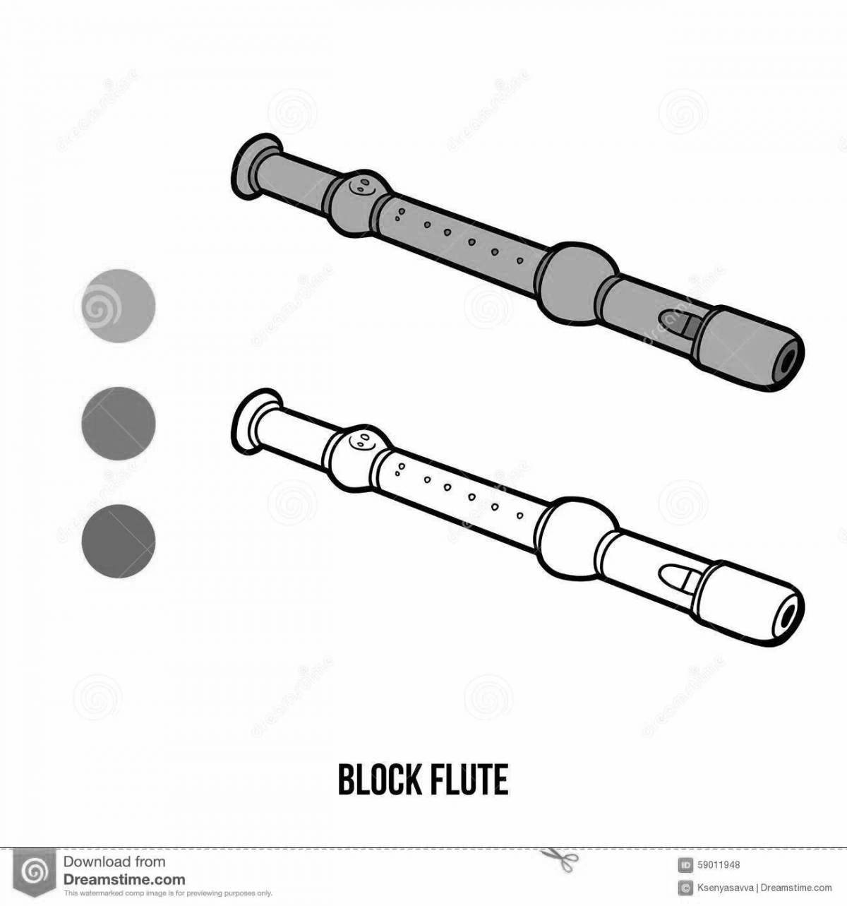Coloring flute for kids