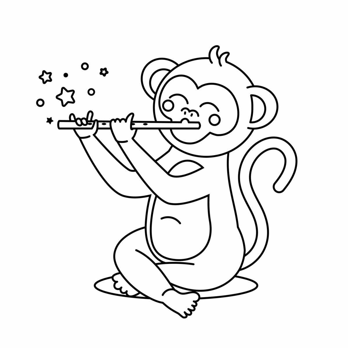 Great flute coloring book for kids