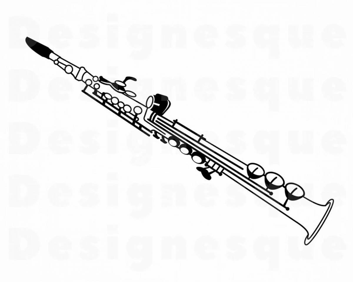 Sweet flute coloring book for kids