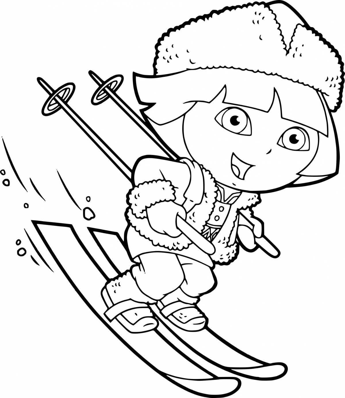 Чудесные лыжи для детей
