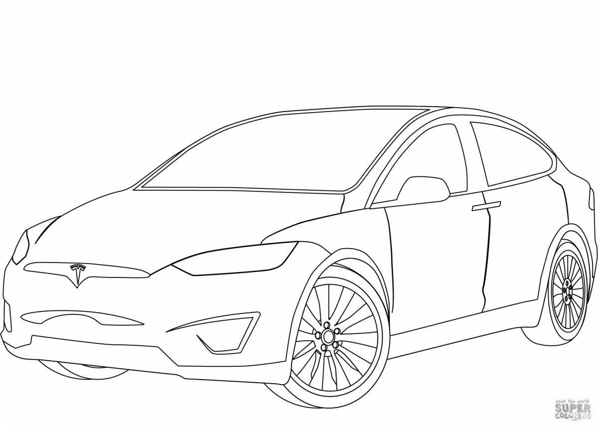 Coloring pages elegant cars for adults