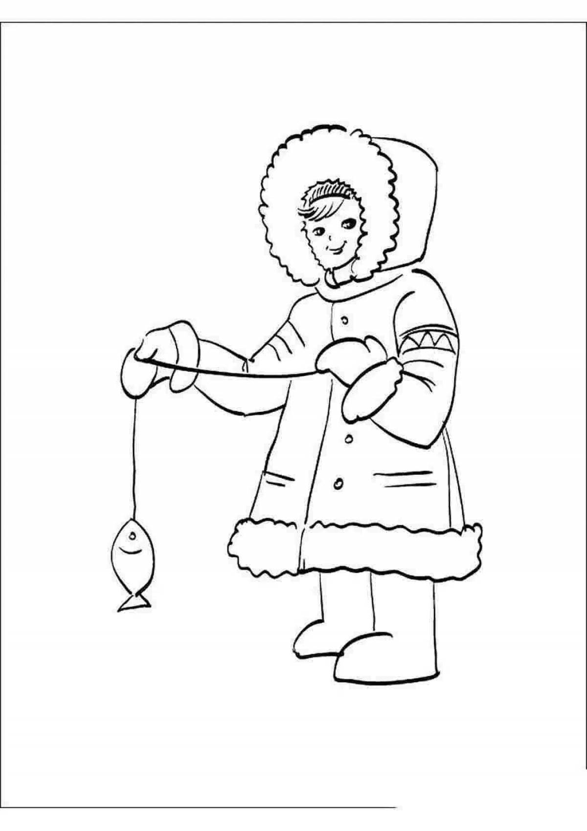A fascinating Chukchi coloring book for kids