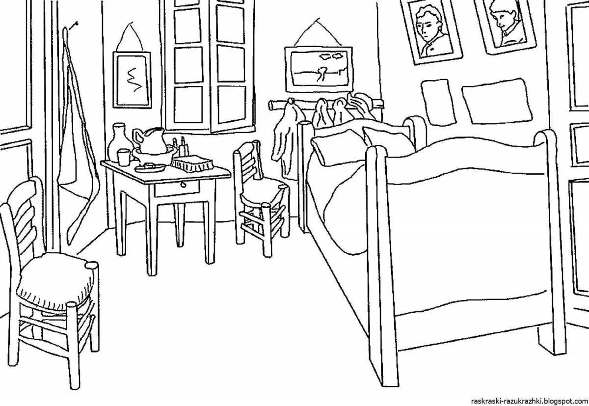 Fairy flat coloring for kids