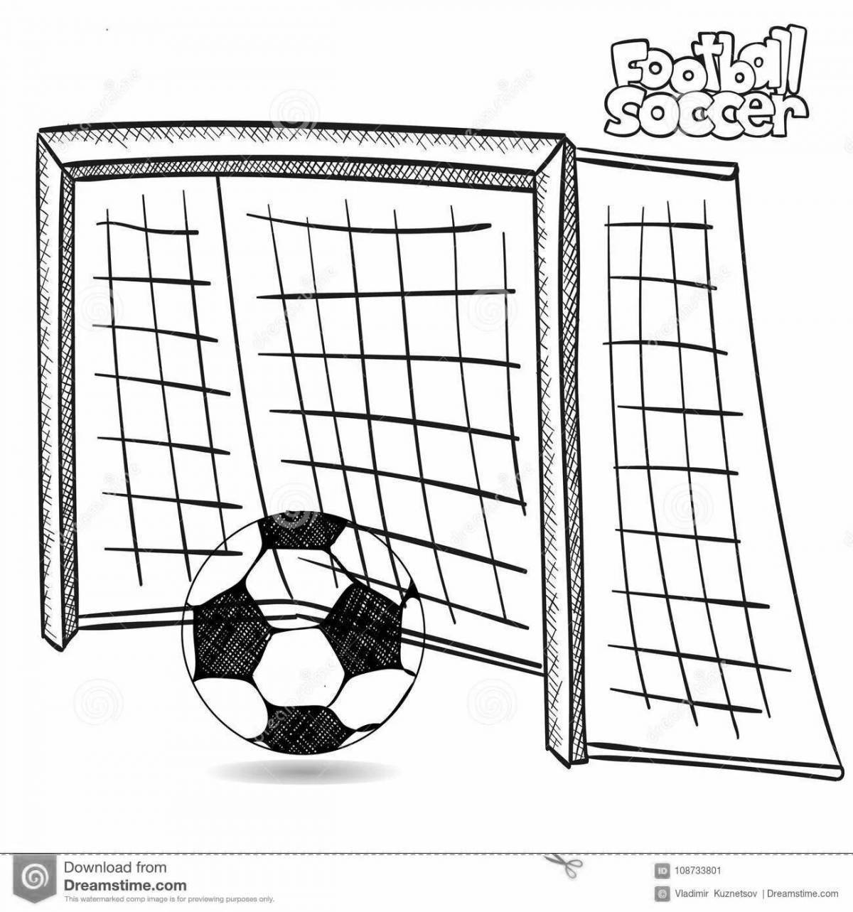 Увлекательная раскраска ворот для детей