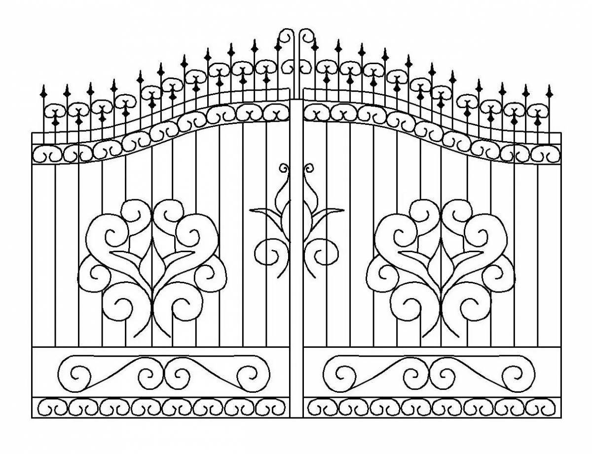 Creative gate coloring for kids