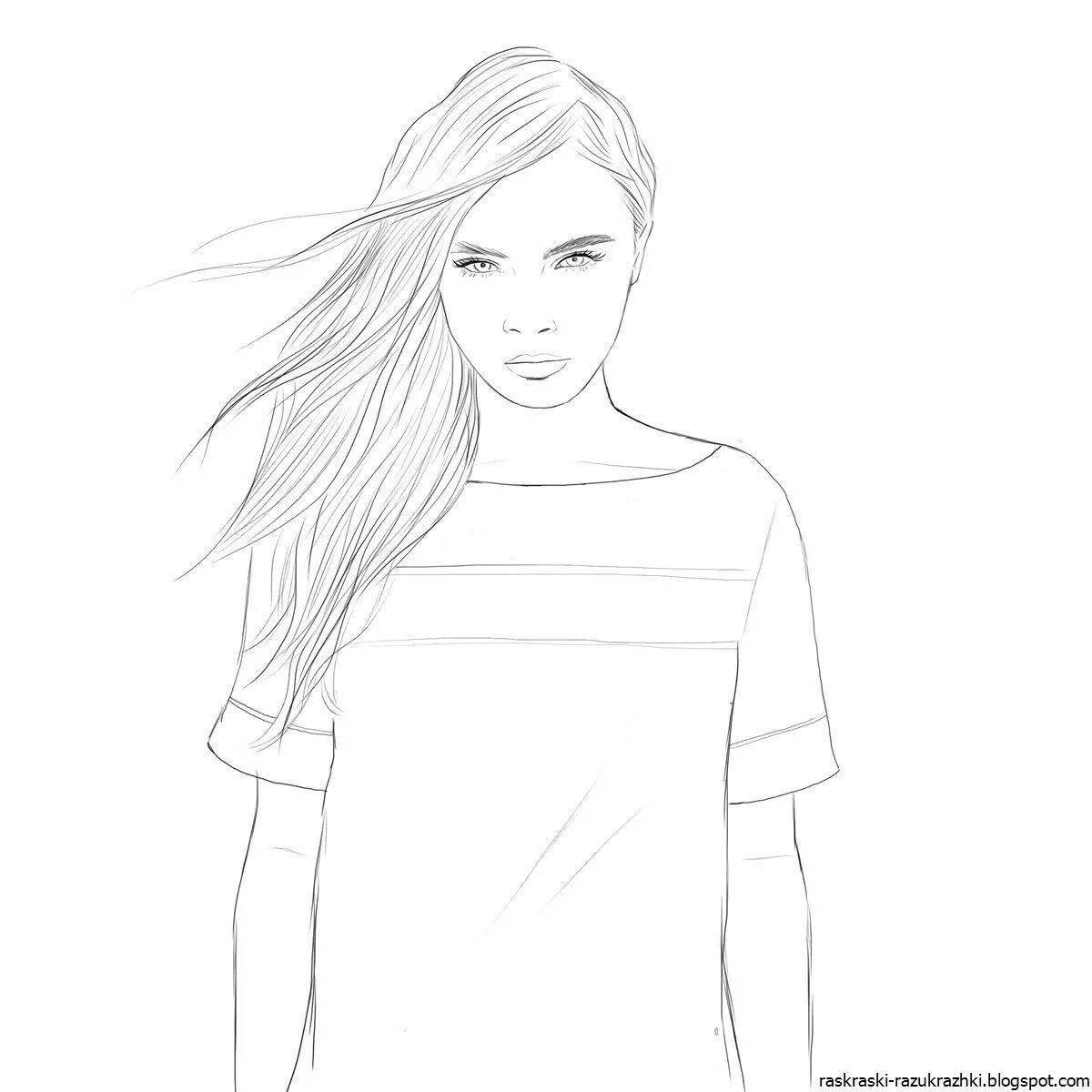 Blessed people coloring pages for girls