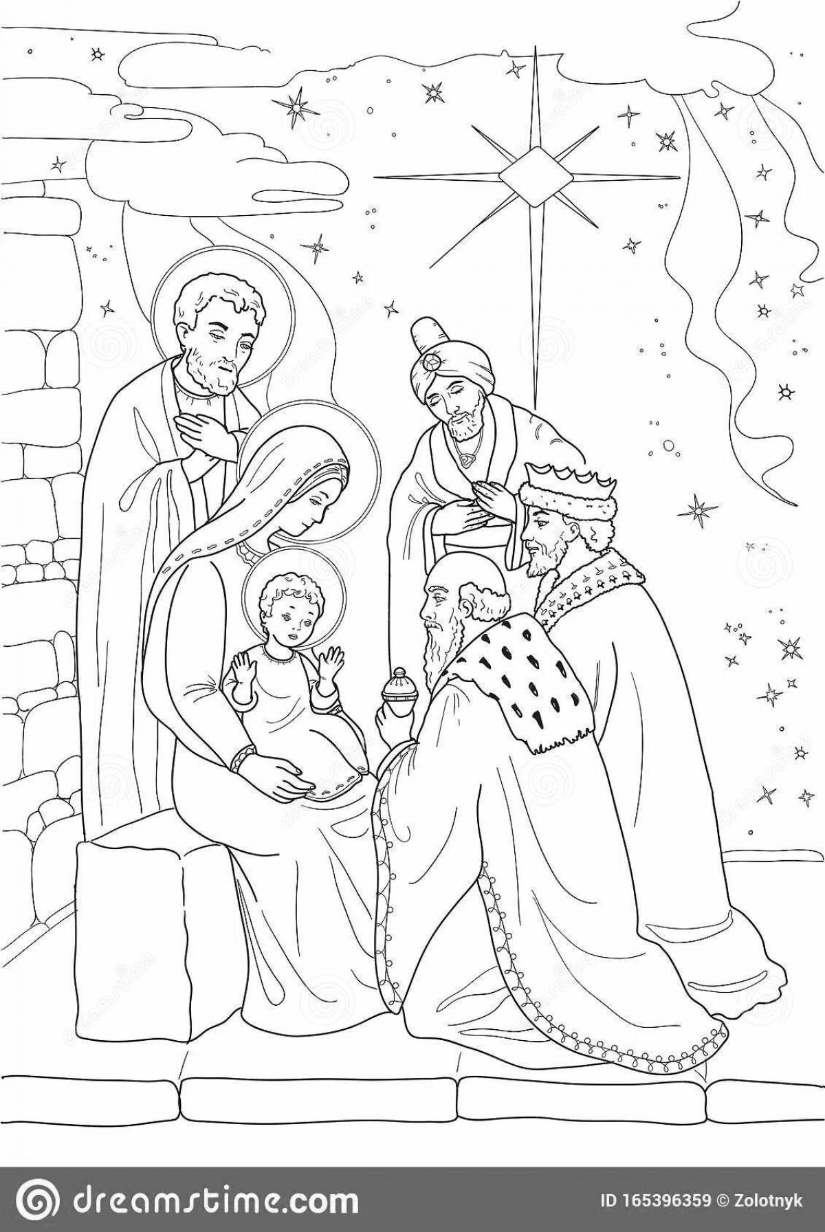 Рисунок на тему рождество христово
