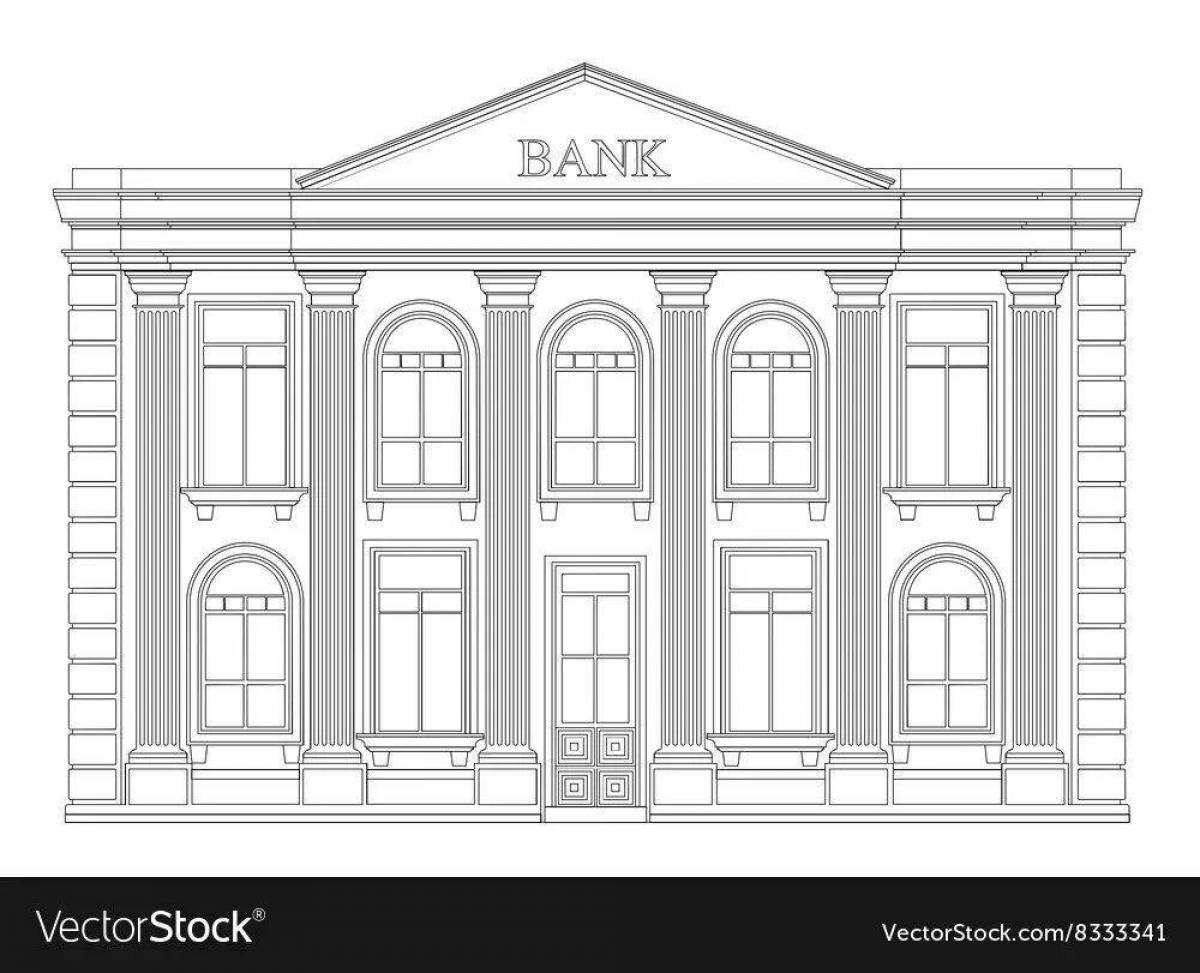 Fabulous bank coloring book for kids