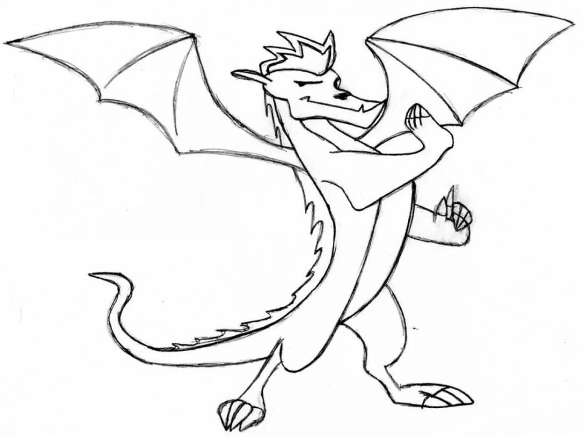 Сказочные раскраски драконы для мальчиков