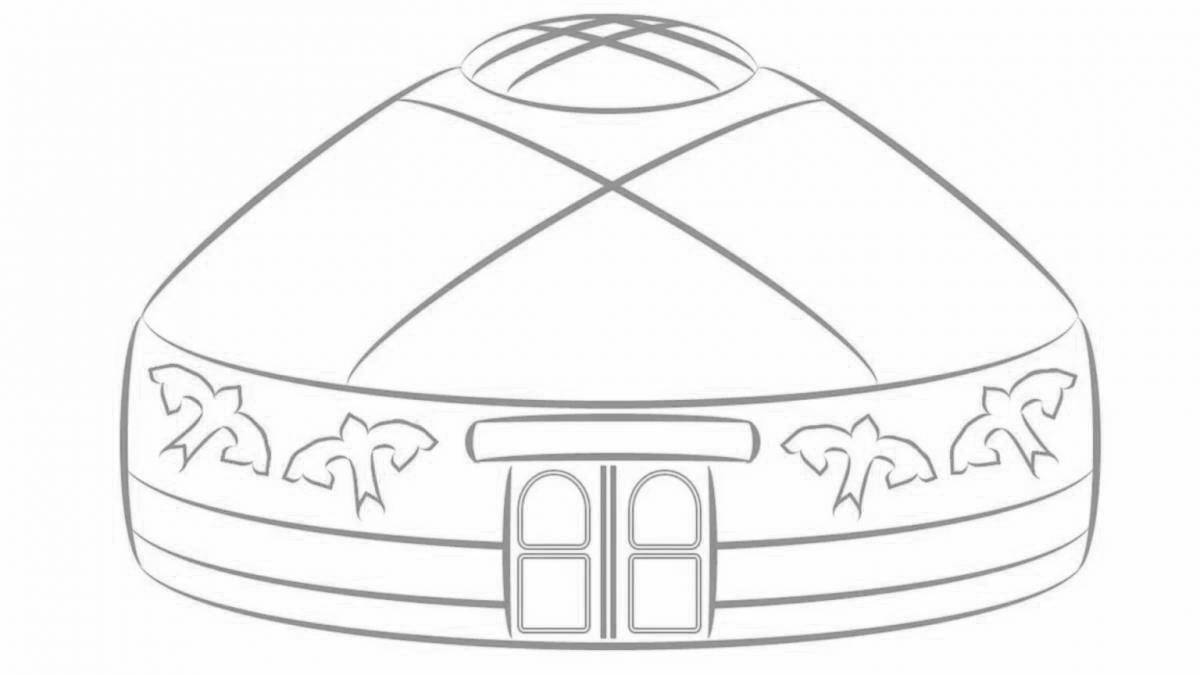 Shiny nauryz coloring book for kids