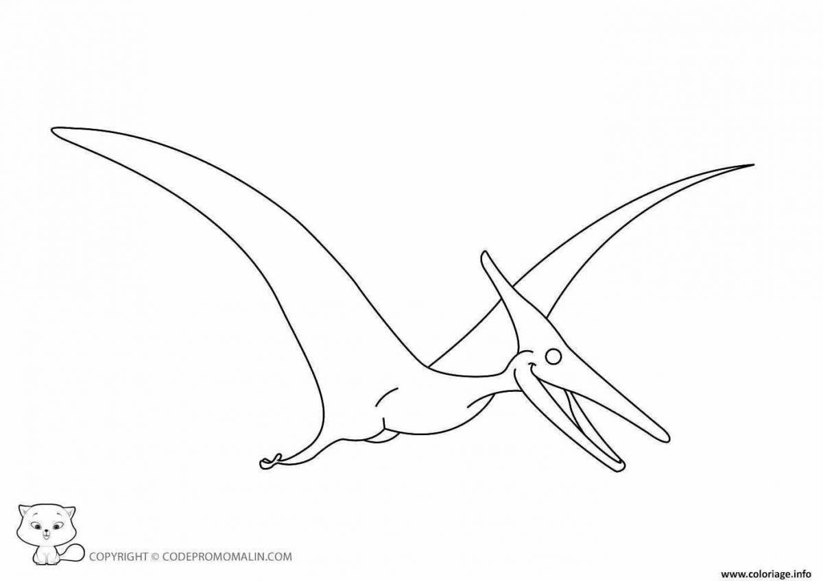 Amazing pterodactyl coloring book for kids