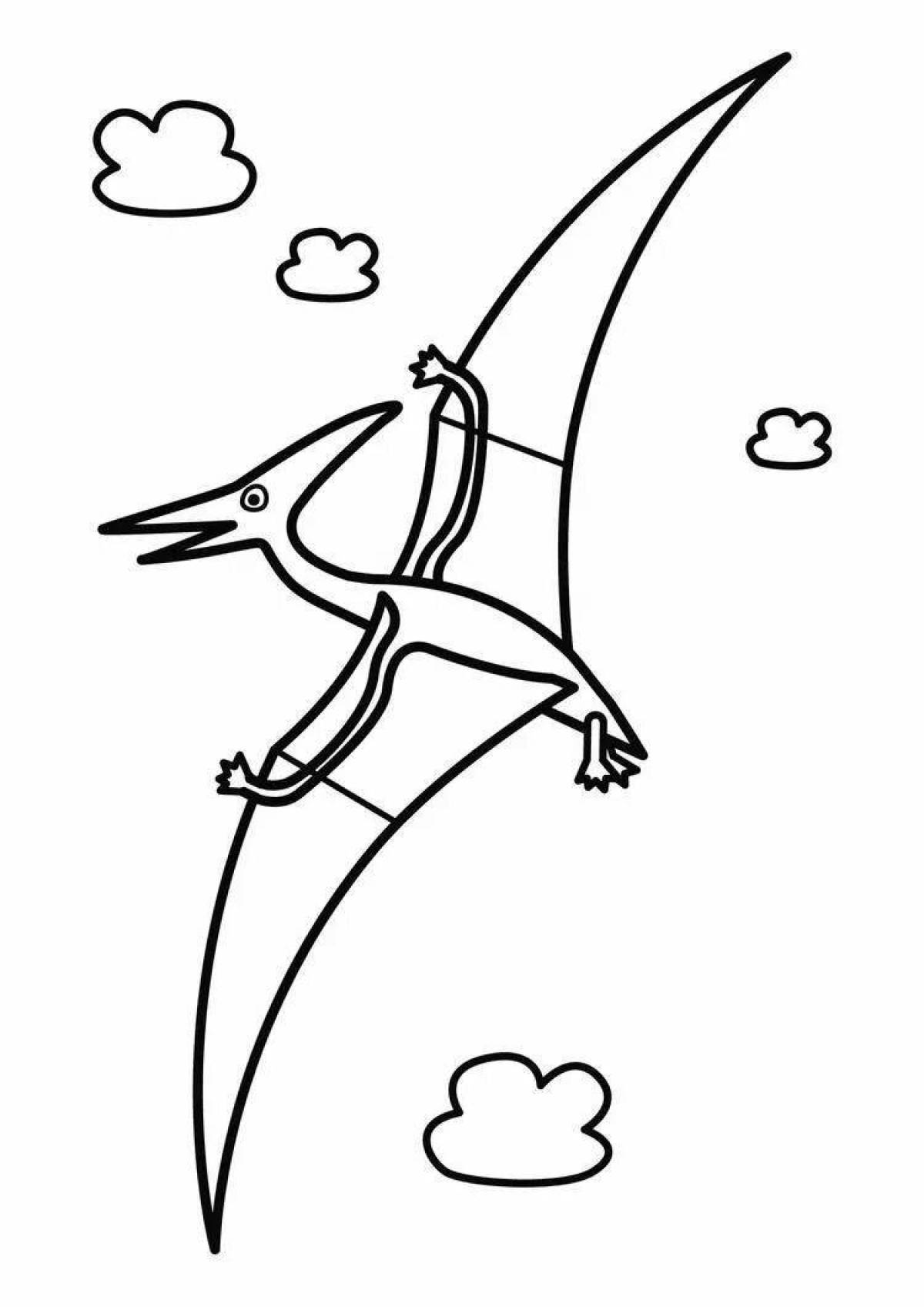 Amazing pterodactyl coloring pages for kids