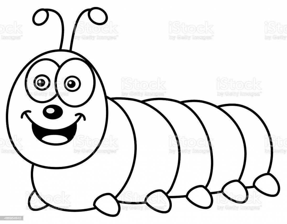 Coloring caterpillar for teens