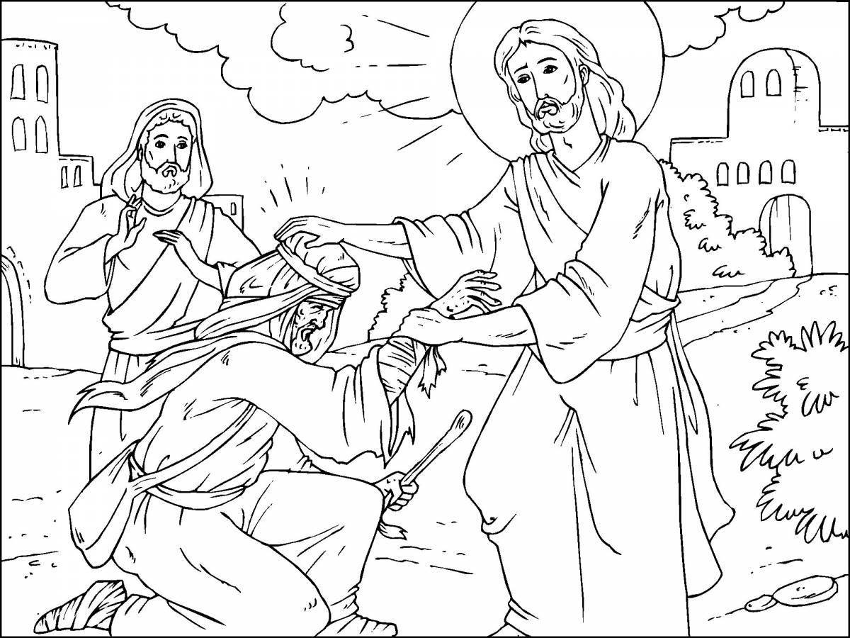 Adorable Jesus coloring book for kids
