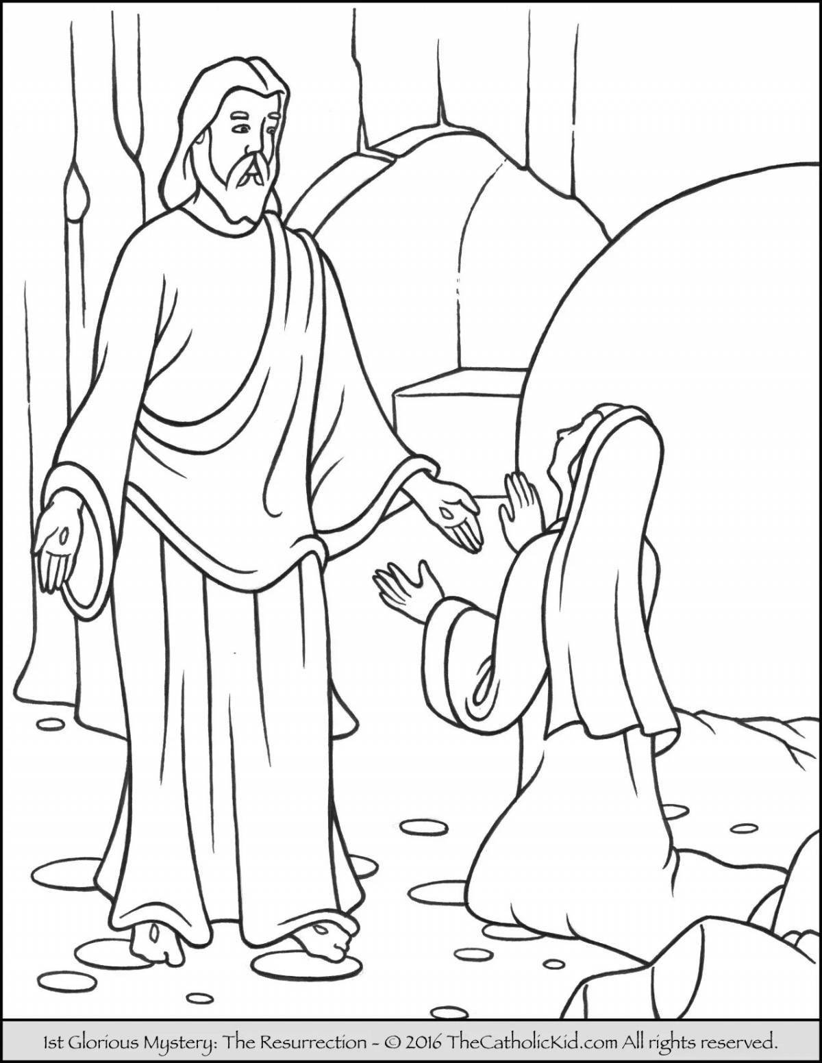 Majestic jesus coloring book for kids