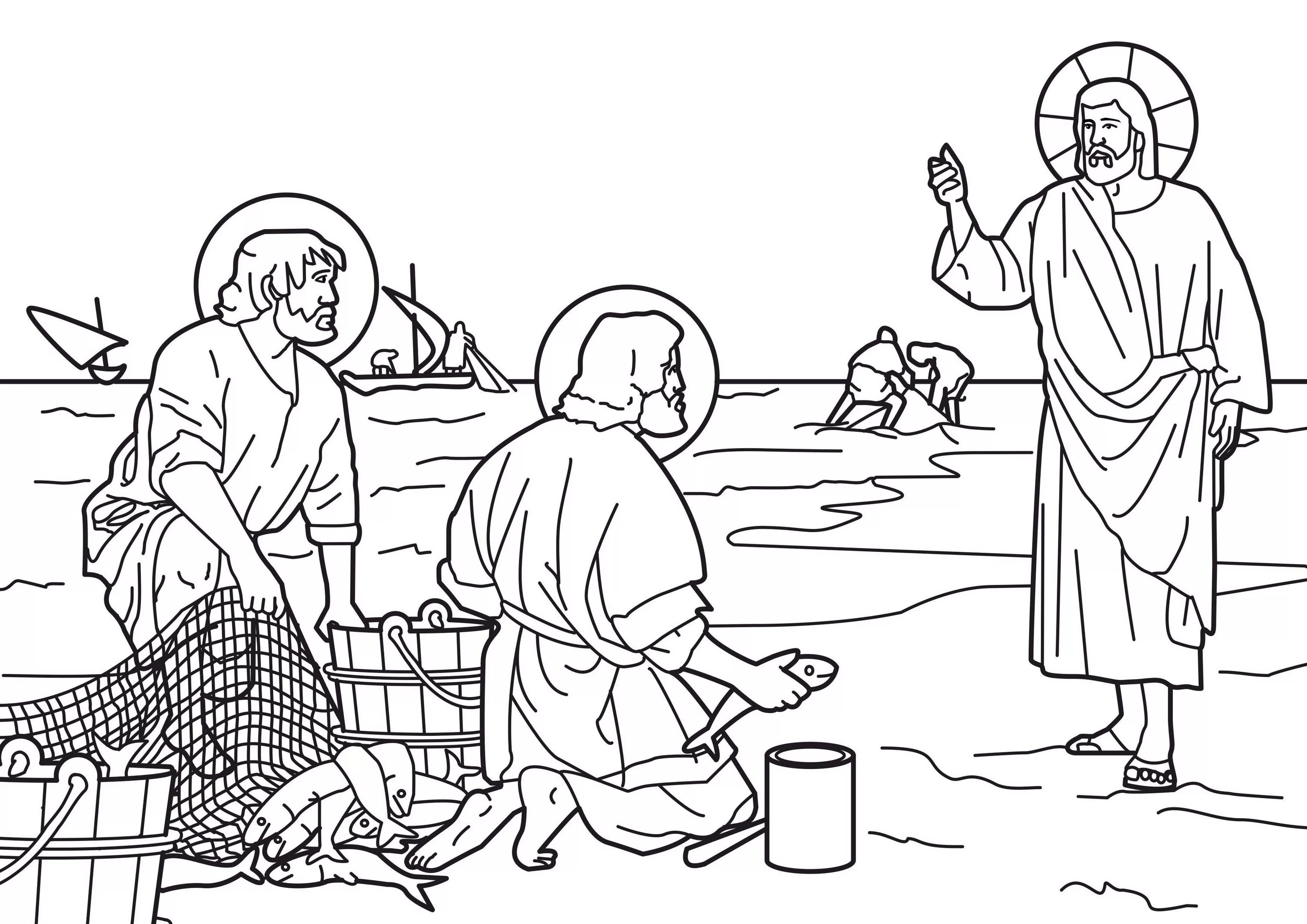 Жизнь Иисуса для детей: книжка-раскраска
