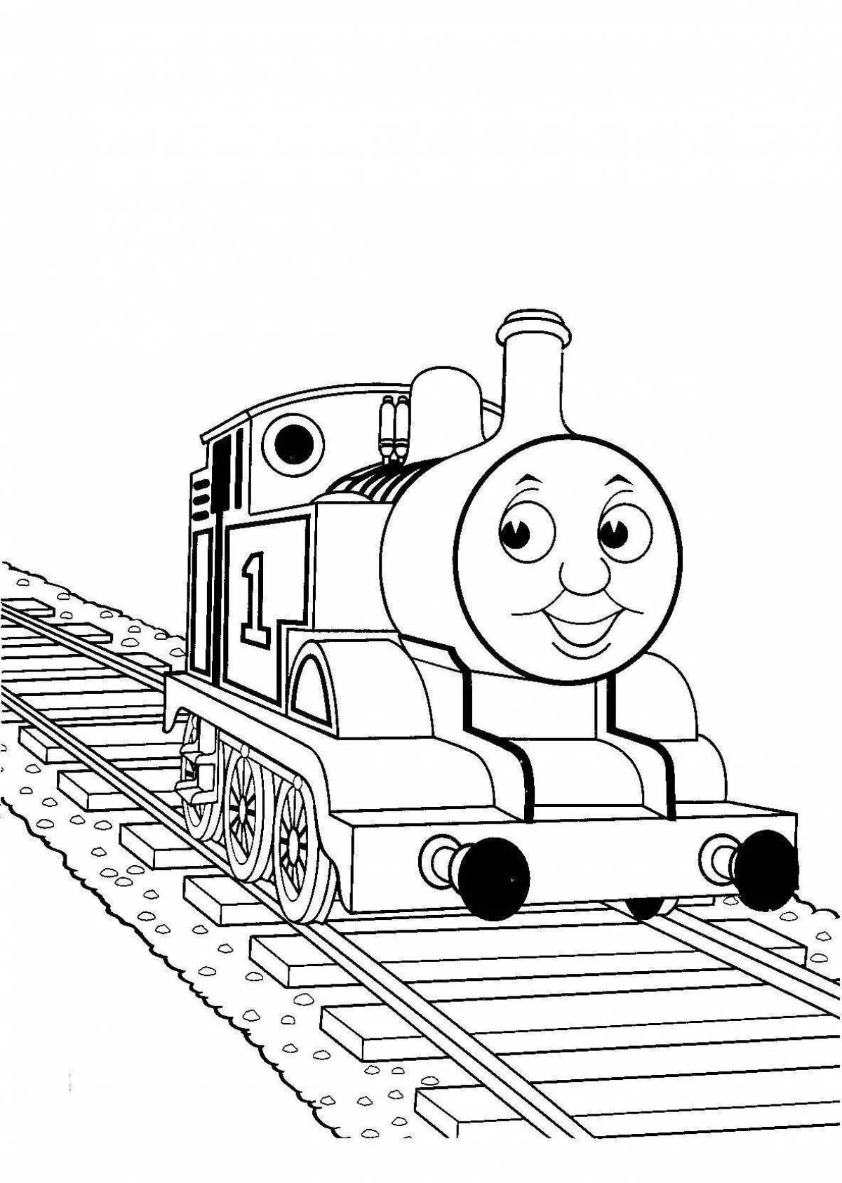 Bright thomas coloring for kids