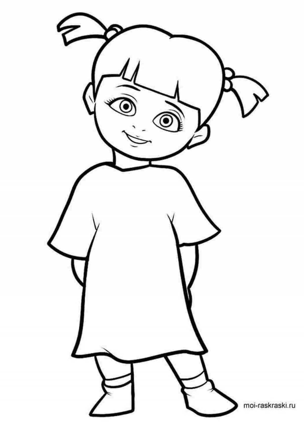 Creative coloring boxy boo for kids