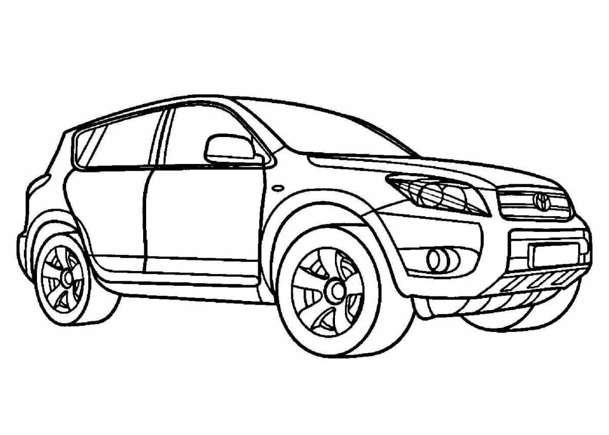 Toyota cars amazing coloring pages for boys