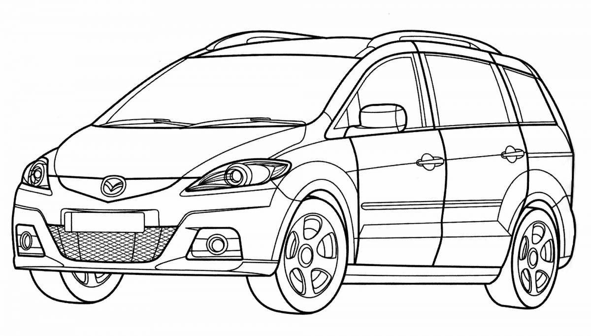 Toyota amazing cars coloring pages for boys