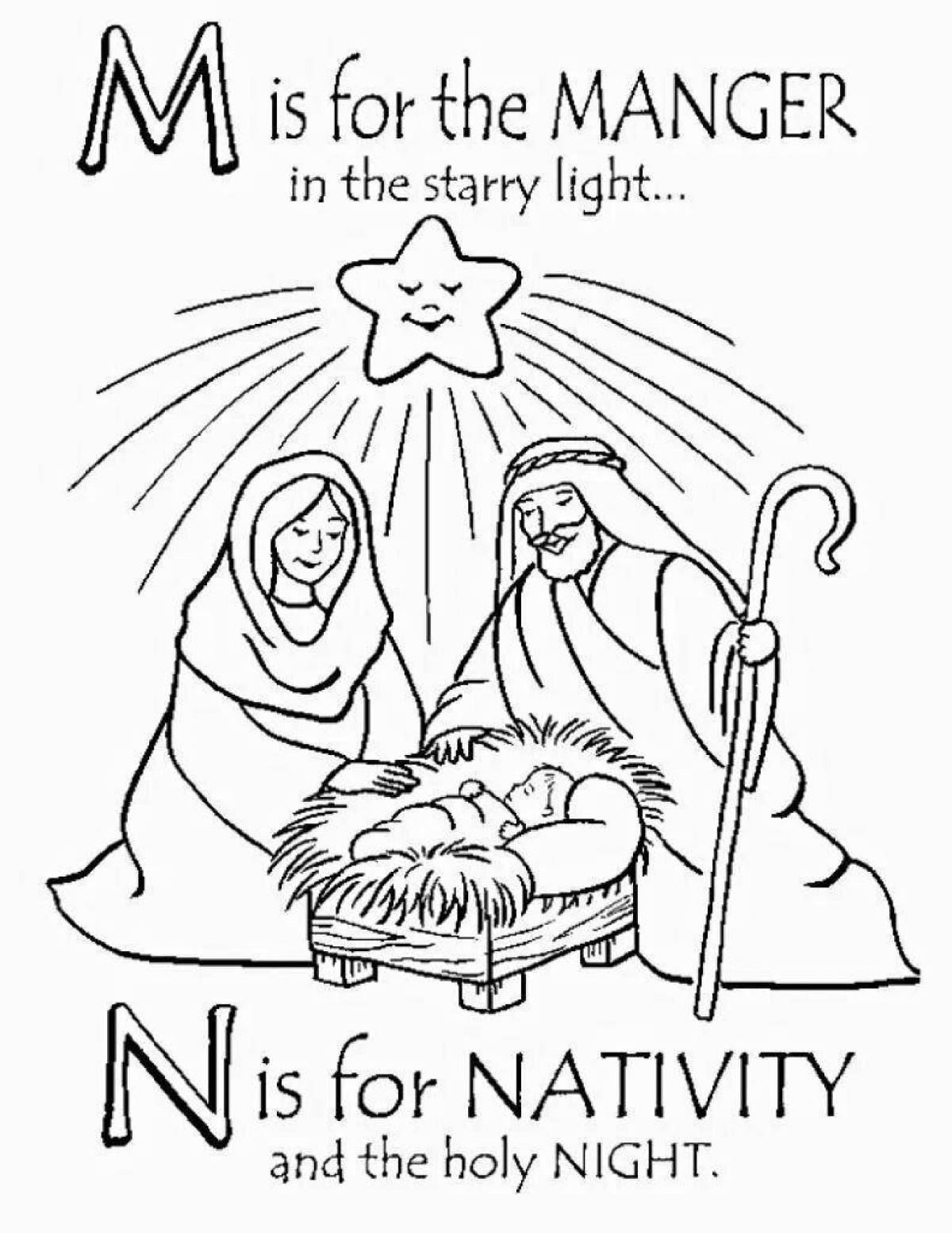 Funny christmas coloring book for kids