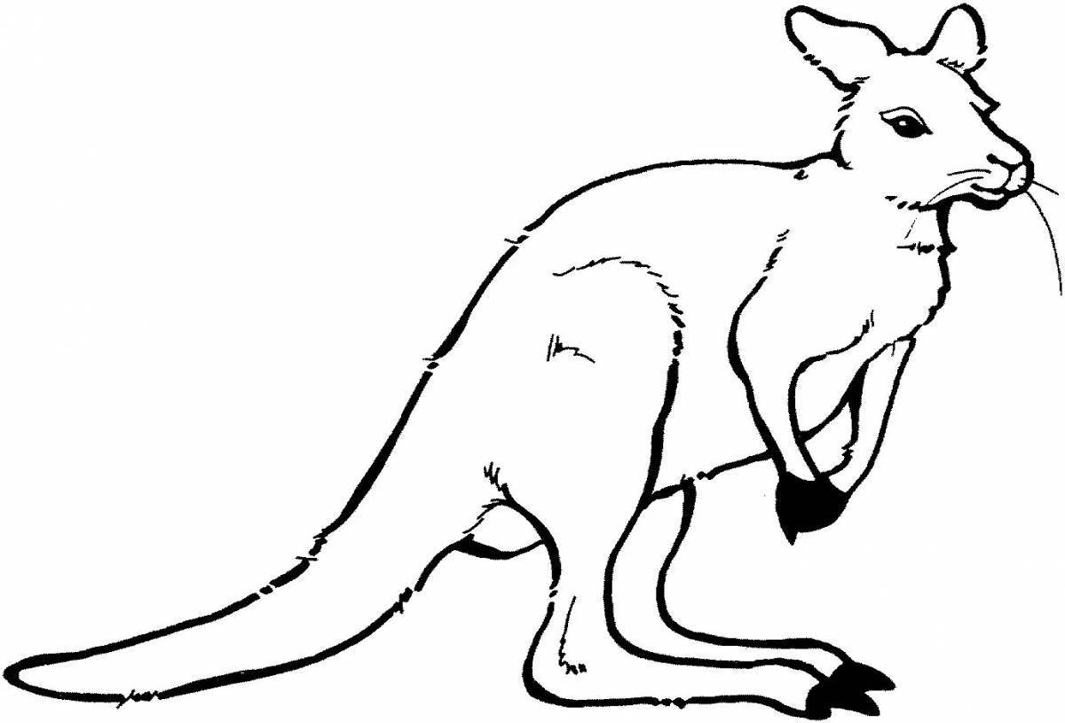 Чудесная австралийская раскраска с животными для дошкольников