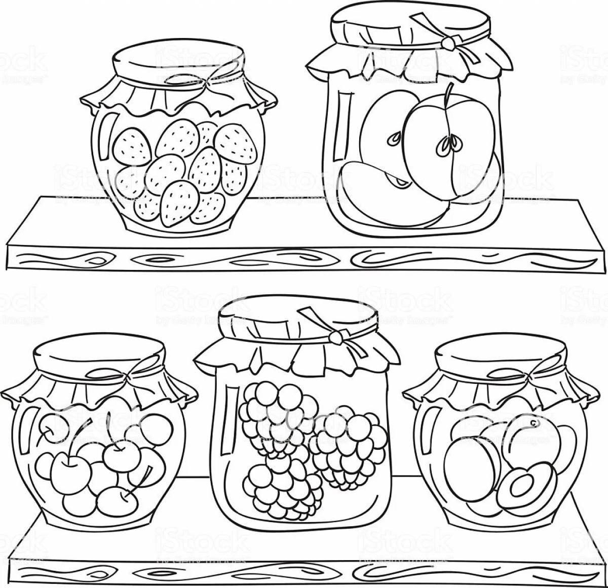 Coloring book magical compote for students