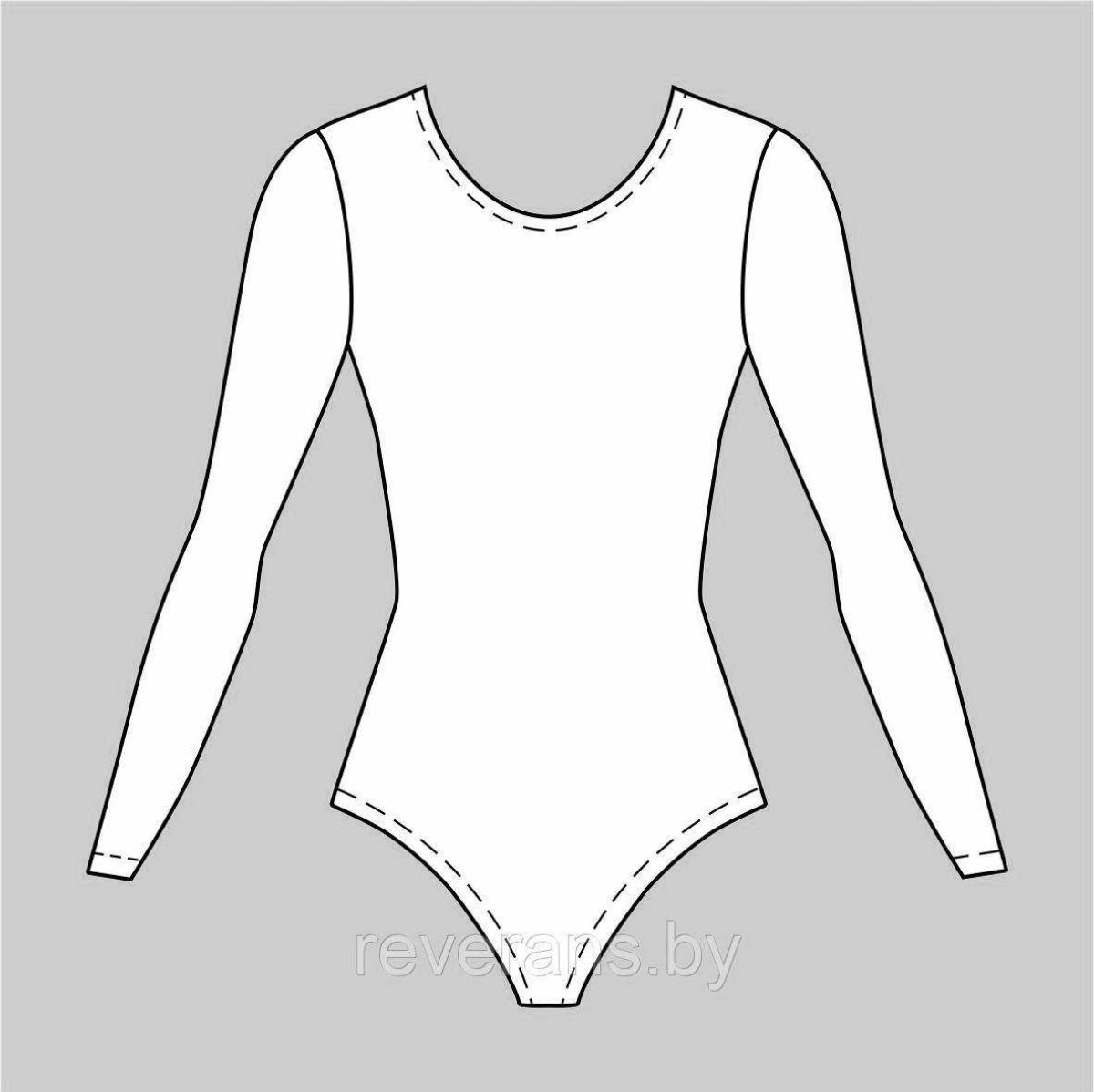 Great leotard for rhythmic gymnastics