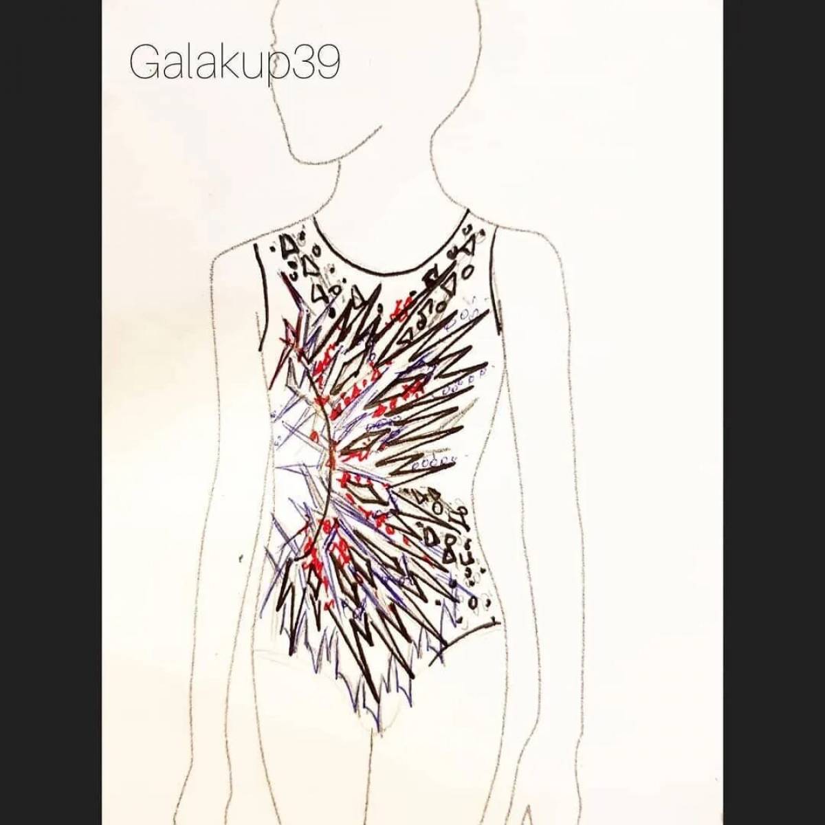 Rhythmic gymnastics leotard #2