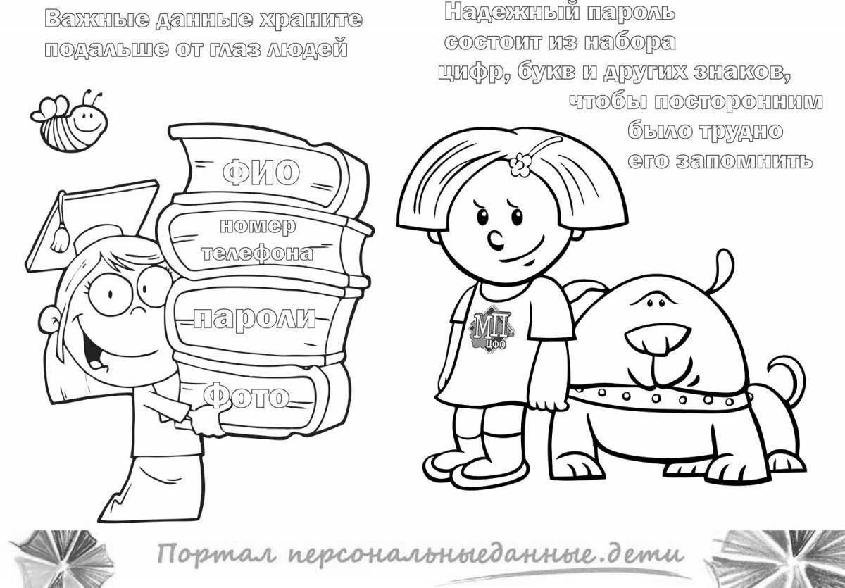 Innovative financial literacy coloring page for kids