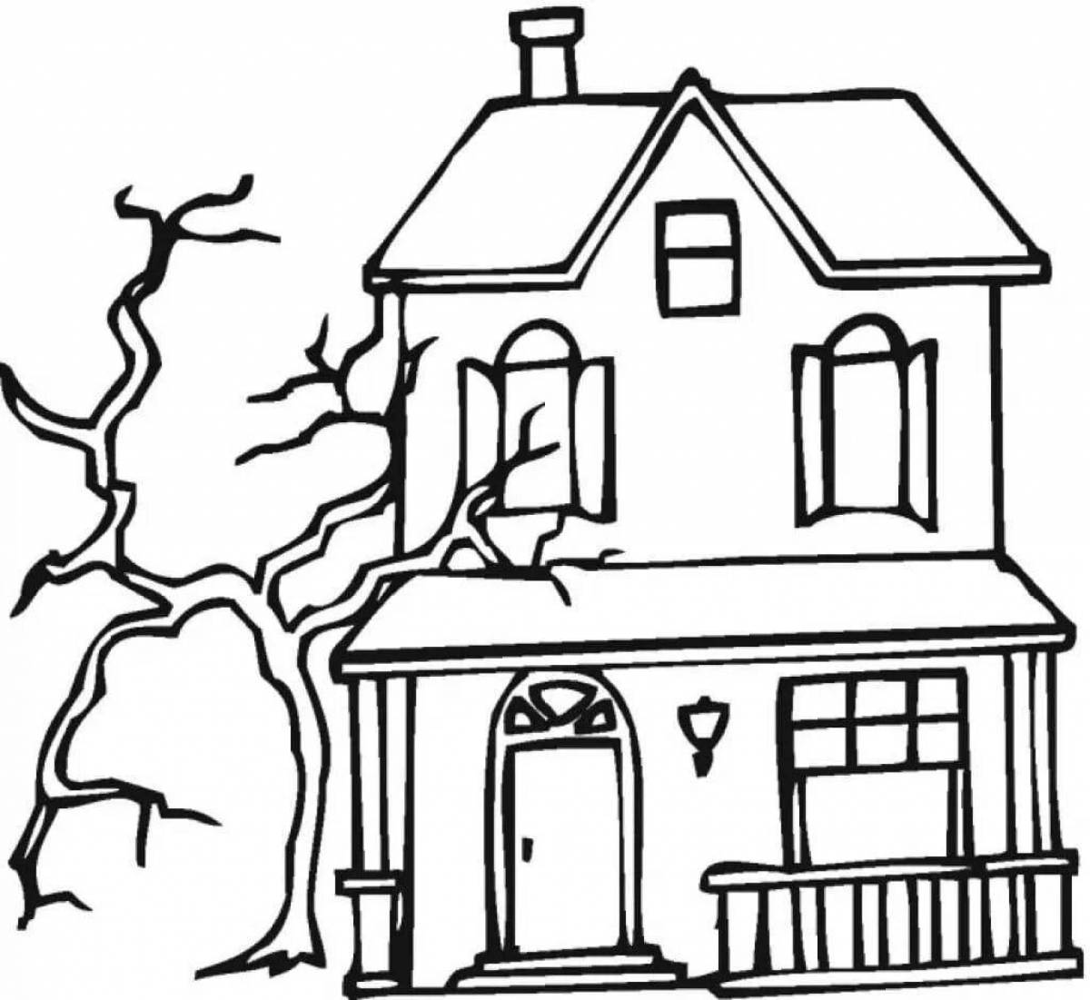 Surprise coloring book my house for kids